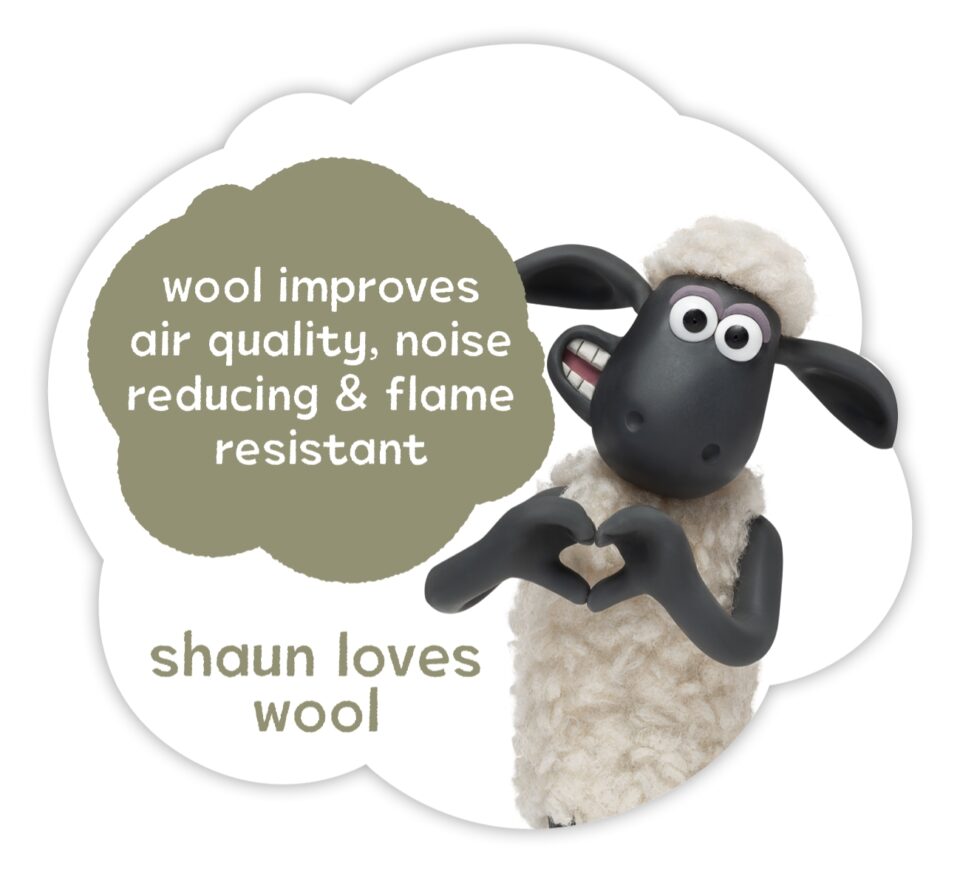 Wool Improves Air Quality, Noise Reducing & Flame Resistant